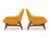 A sculptural pair of “Torso” lounge chairs attributed to Danish designer Hans Olsen. Each chair features a gently rounded...