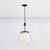 Contemporary Hudson Valley Lighting Clementon 17 in. 1 Light Pendant in Distressed Bronze Finish For Sale - Image 3 of 6