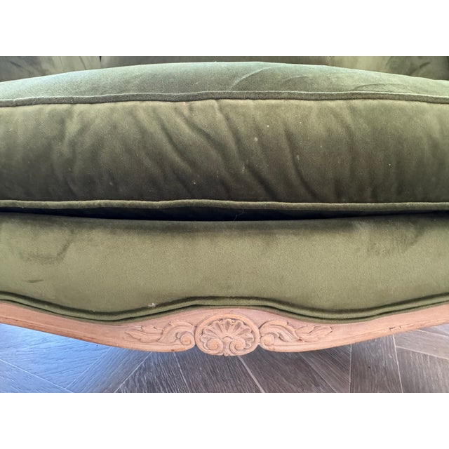 Wood Antique French Wing Armchairs, 1880, Set of 2 For Sale - Image 7 of 14
