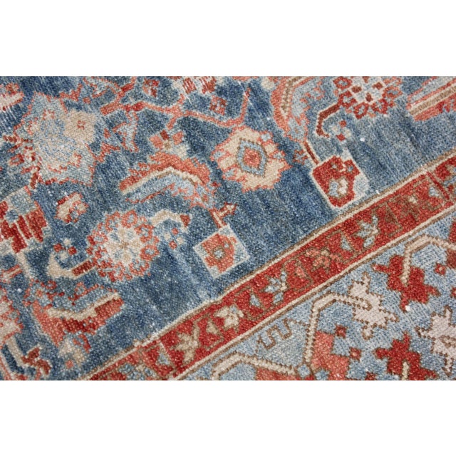 Traditional 1930s Hand Knotted Vintage Malayer Rug. 3'6"x 5'6" For Sale - Image 3 of 3