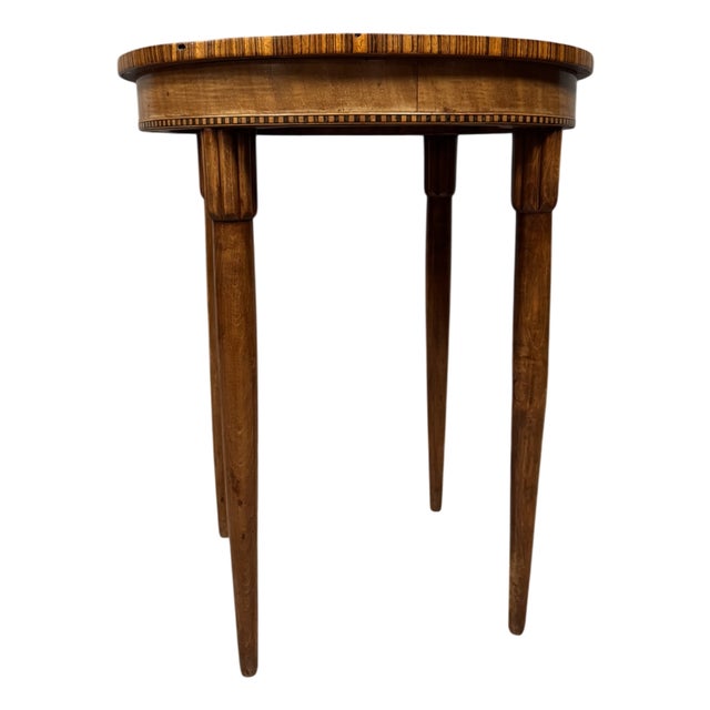 Art Deco Ceremonial Table in Marquetry, 1930s For Sale