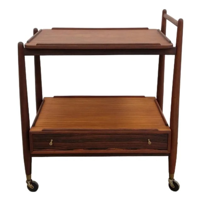 Vintage Mid Century Modern Teak Trolley / Cart by White & Newton For Sale