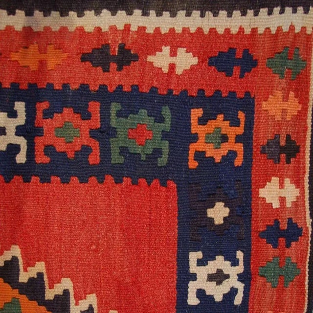 Early 20th Century Persian Kilim Runner For Sale In Chicago - Image 6 of 6