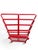 Mid-Century Modern Vintage Red Atomic Wire Basket | Geometric Mid-Century Modern Storage | Taiwan For Sale - Image 3 of 5