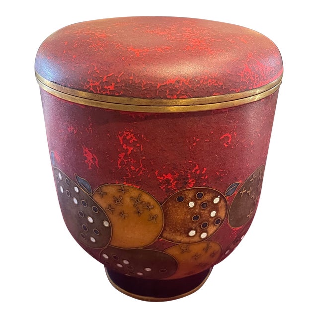 Vintage Lidded Jar by Kathe’ Ruckenbrod For Sale