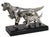 Metal Mid 20th Century Pr. Silvered Metal Dog Bookends by the Philadelphia Mfg. Co. For Sale - Image 7 of 18