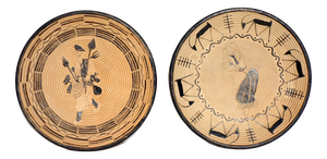 Sardinian Ceramic Plates from Simone Lai Dorgali, 1930s, Set of 2