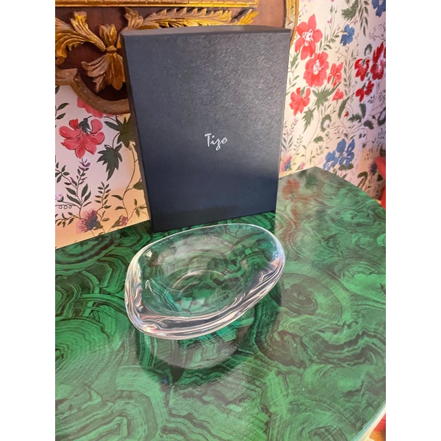Tizo Art Glass Crystal Tabletop Bowl For Sale - Image 4 of 6
