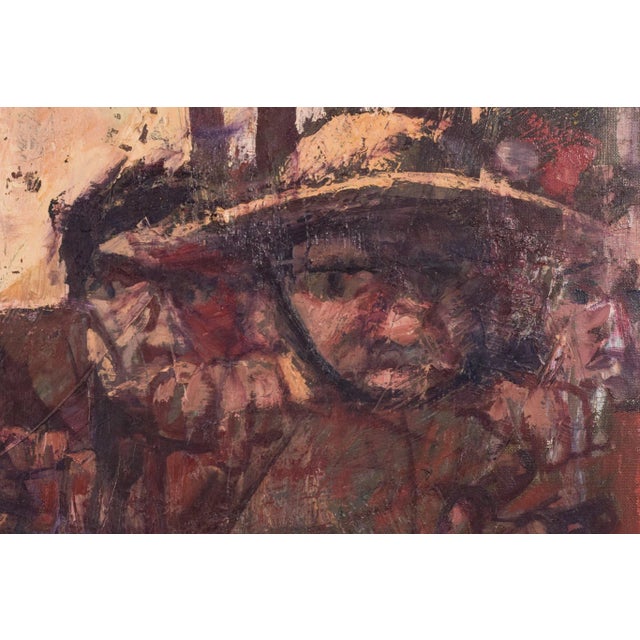 Alvaro, Battle Scene, 1960s, Oil on Canvas, Framed For Sale - Image 11 of 15