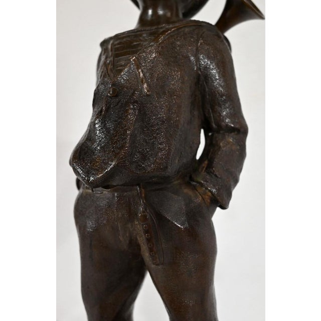 Metal J. Rousseau, The Child, Early 20th Century, Bronze For Sale - Image 7 of 18