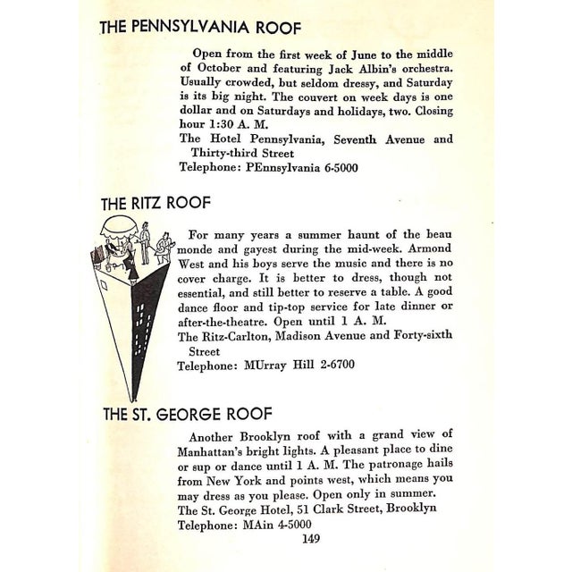 White "Nightlife Vanity Fair's Intimate Guide to New York After Dark" 1931 Shaw, Charles G. For Sale - Image 8 of 9