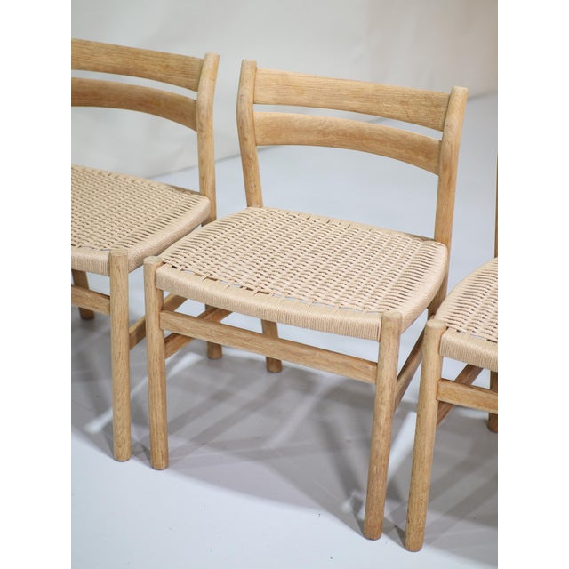 Vintage Danish BM1 Dining Chairs in Oak and Papercord by Børge Mogensen for C.M. Madsen, 1960s, Set of 6 For Sale - Image 13 of 18