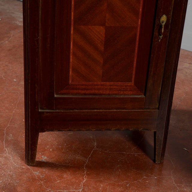 Vintage Bedside Tables with Red Marble Tops, 20th Century, Set of 2 For Sale - Image 12 of 18
