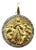 1910s Edwardian French 18k Gold and Platinum Mother of God Pendant For Sale