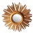 Gilded Sunburst Wall Mirror, Italy, 1960s For Sale