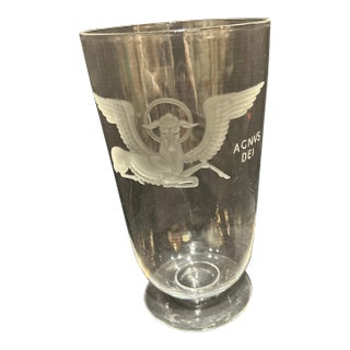 1935 Steuben Glass Art Deco Crystal Vase For Sale