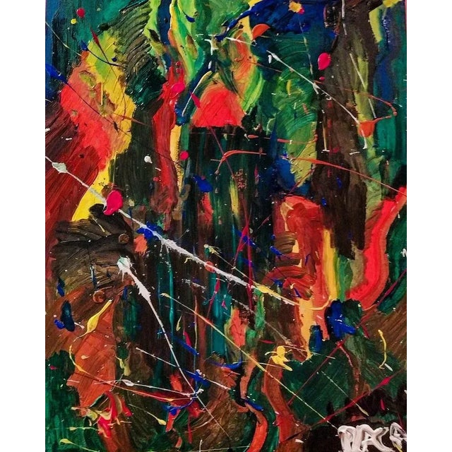 This beautiful abstract painting entitled ''Love'' was realized by the artist Laura Placa, an Italian documentary...