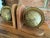 Pair of 1970s Old World Wood Globe Bookends For Sale - Image 4 of 6