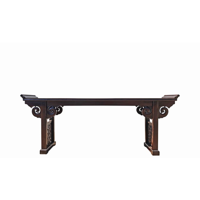 Wood Early 20th Century 99" Long Altar Table For Sale - Image 7 of 7