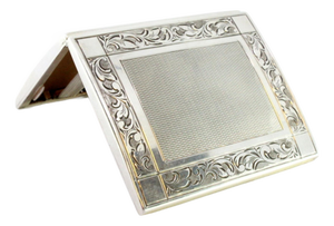 Silver Cigarette Case with Reliefs