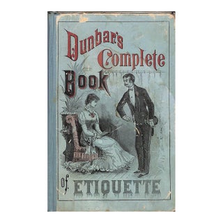 "Dunbar's Complete Handbook of Etiquette" 1884 Dunbar, m.c. For Sale