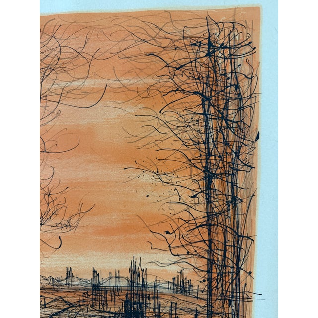 1960s Cartou Signed Lithograph, 1965 – Paris Street Scene – Printed by Ch. Sorlier For Sale - Image 5 of 12