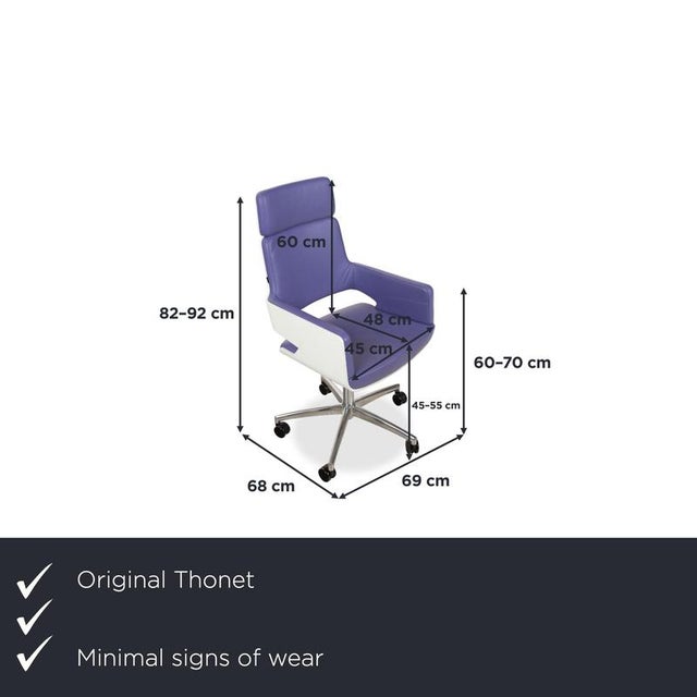 The Thonet S 845 is a swivel chair that enhances both the office and living space. Designed by the Lepper Schmidt...