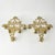 Brass Vintage Solid Brass Ornate 5-Arm Wall Sconce Pair With Ribbon and Love Bird Motif For Sale - Image 8 of 15