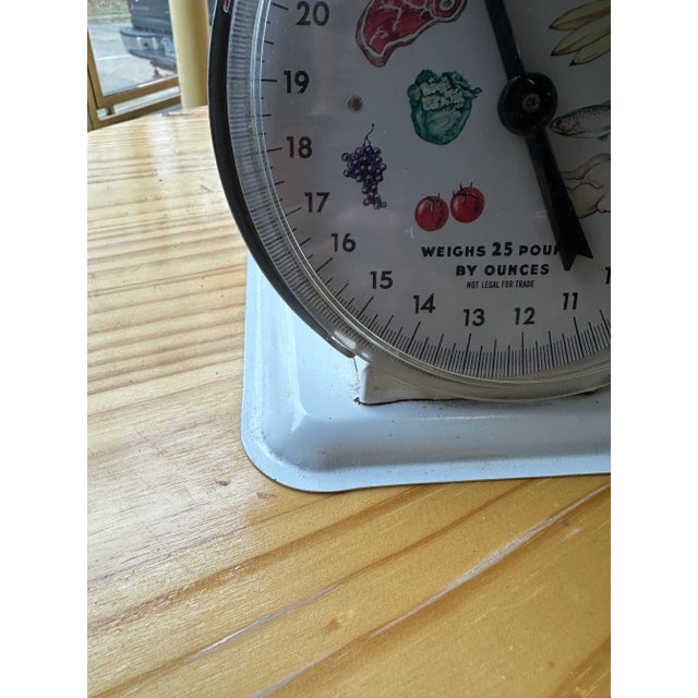 Vintage Metal Food Scale For Sale - Image 4 of 8