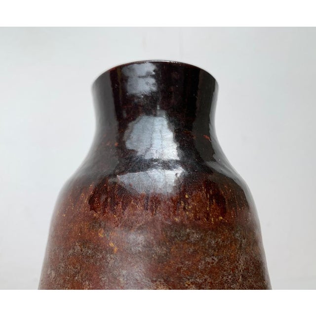 Ceramic Mid-Century Minimalist Studio Pottery Vase by Elke & Elmar Kubicek, Germany, 1960s For Sale - Image 7 of 15