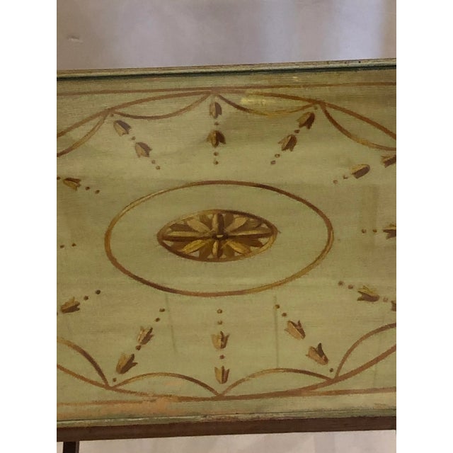 Vintage Hand Painted Nesting Tables in Pastel Colors -Set of 3 For Sale - Image 9 of 12
