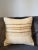 1990s Turkish Hemp Pillow, Ivory Taupe Multi-Stripe Cushion, Handwoven Anatolian Pillow With Insert, 16x16 In For Sale - Image 5 of 8