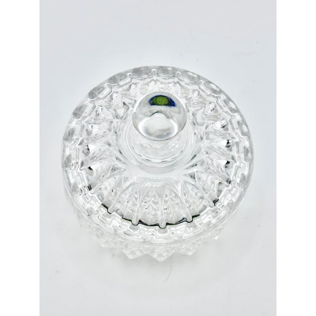 Vintage Cut Crystal Lidded Candy Dish For Sale - Image 4 of 5