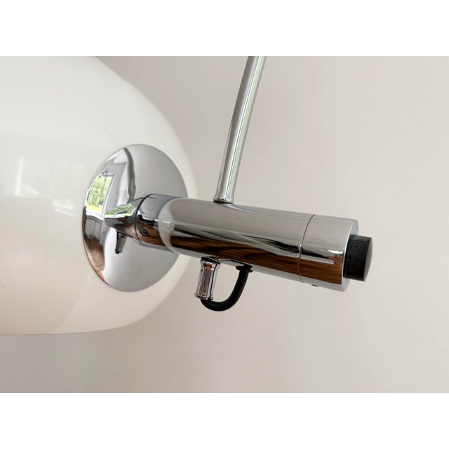 Early Arc Clamp Lamp with Plastic Shade by Florian Schulz, Germany, 1970s For Sale - Image 9 of 13