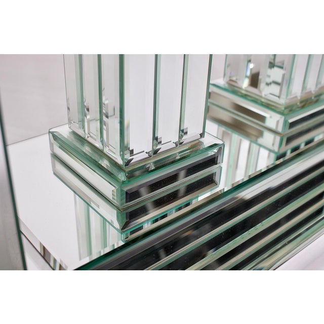 Mirrored Baluster Console from Maison Roméo, 1980s For Sale - Image 10 of 16