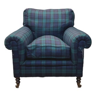 George Smith Full Scroll Arm Chair For Sale