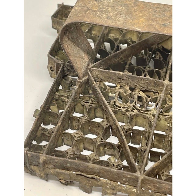 Antique Indonesian Copper Batik Textile Stamp, Tjap For Sale - Image 10 of 12