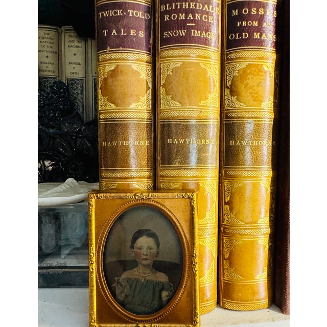 Fashion Ruby Ambrotype of Girl With Jewelry From 1850 - 9th Plate, Framed For Sale In New York - Image 6 of 6