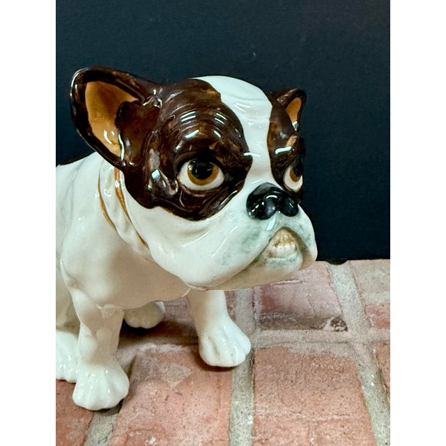 Early 20th Century Czech Ceramic Bulldog Figurine For Sale - Image 4 of 9