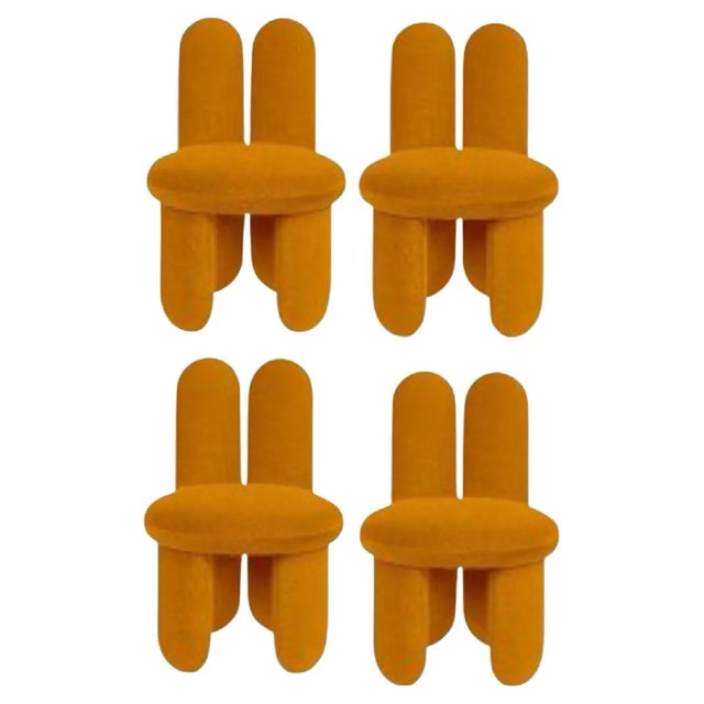 Copper Gentle 443 Glazy Chairs by Royal Stranger, Set of 4 For Sale - Image 8 of 8