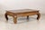 Vintage Chinese Low Kang Two-Tone Elm Coffee Table with Curved Legs For Sale - Image 17 of 18