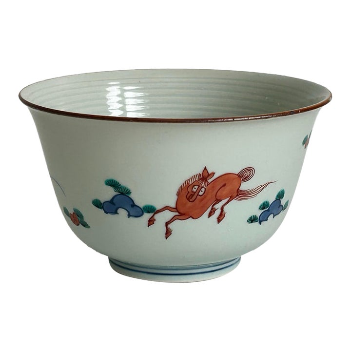 A Kakiemon Style Bowl Made in Occupied Japan | Chairish