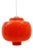 Large Orange Glass Pendant Lamp from Peill & Putzler, 1960s For Sale