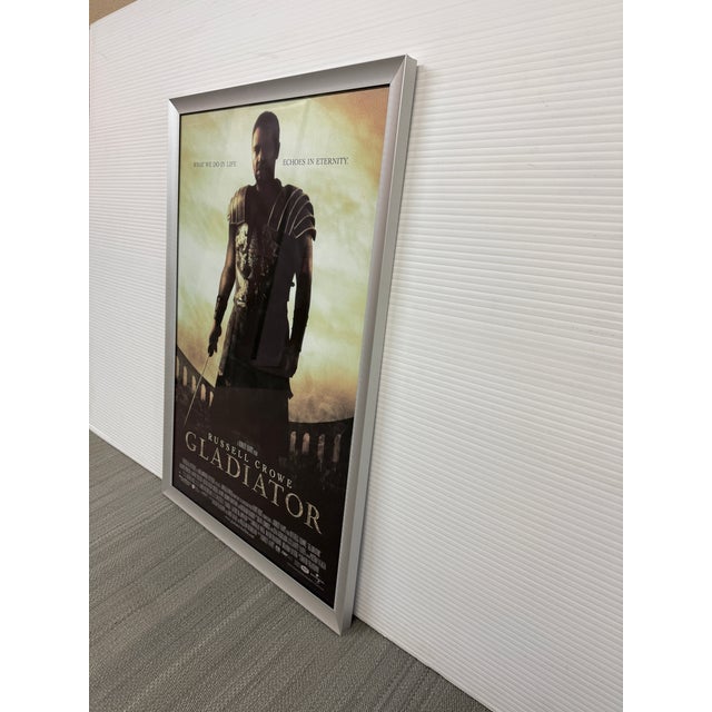 Paper Cinematic Movie Poster of the Gladiator Maximus in Shadow, Framed For Sale - Image 7 of 12