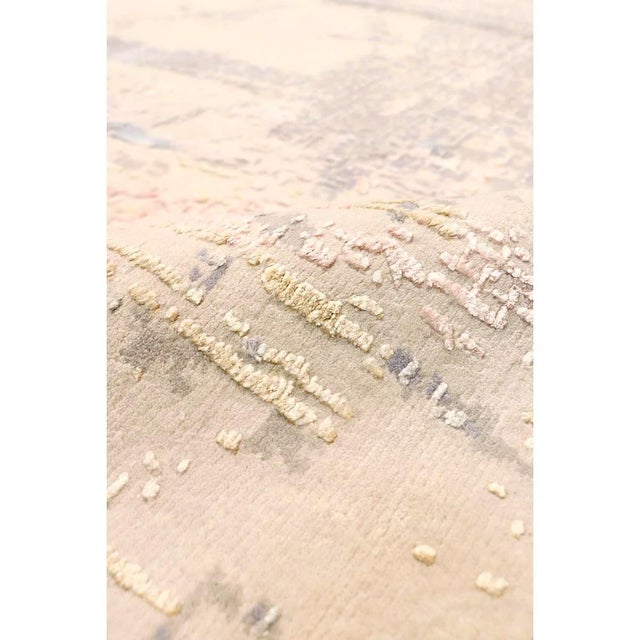 Pasargad Home Modern Grey Silk & Wool Area Rug- 8' 2'' X 10' 0'' For Sale - Image 4 of 7