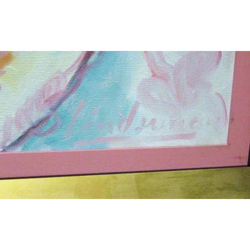 Earl Linderman "La Belle Blonde" Original Oil Painting on Canvas For Sale - Image 4 of 6