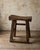 English Primitive Elm Milking Stool with Hand-Shaped Saddle Seat, 17th Century For Sale - Image 6 of 7