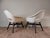 Vintage Shell Armchairs in White Curly Fabric by Miroslav Navratil for Cesky Nabytek, Czech, 1960s, Set of 2 For Sale - Image 4 of 13