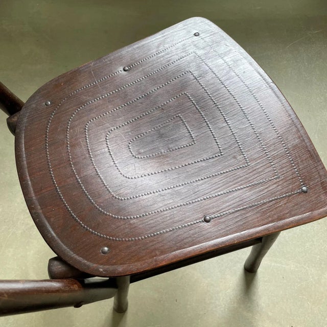 Wooden Bistro Chair from Jacob & Josef Kohn, 1930s For Sale - Image 3 of 10