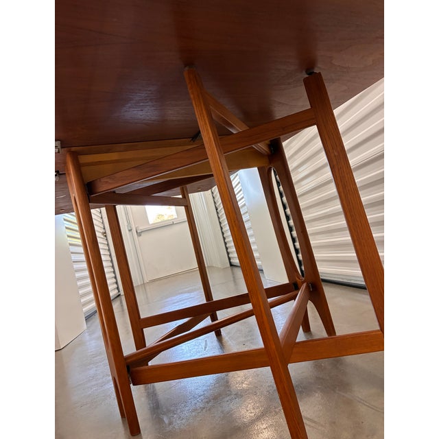 Mid Century 1960's Bendt Winge Teak Dining Table Norway For Sale - Image 12 of 12